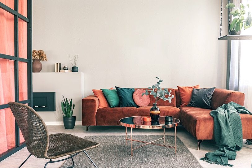 sofás com formas orgânicas 2025