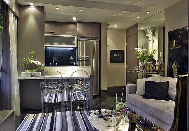 sala de estar conceito aberto