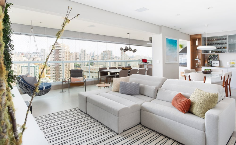 dividir ambientes integrados com móveis