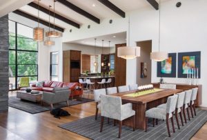 sala de estar conceito aberto