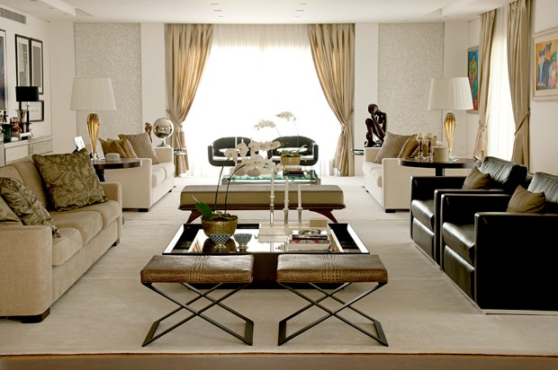 sala de estar de luxo