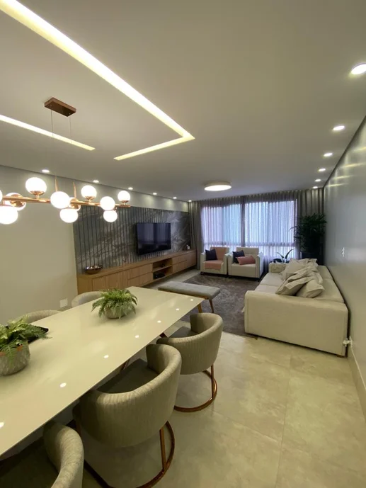 dicas de iluminação para sala de jantar integrada