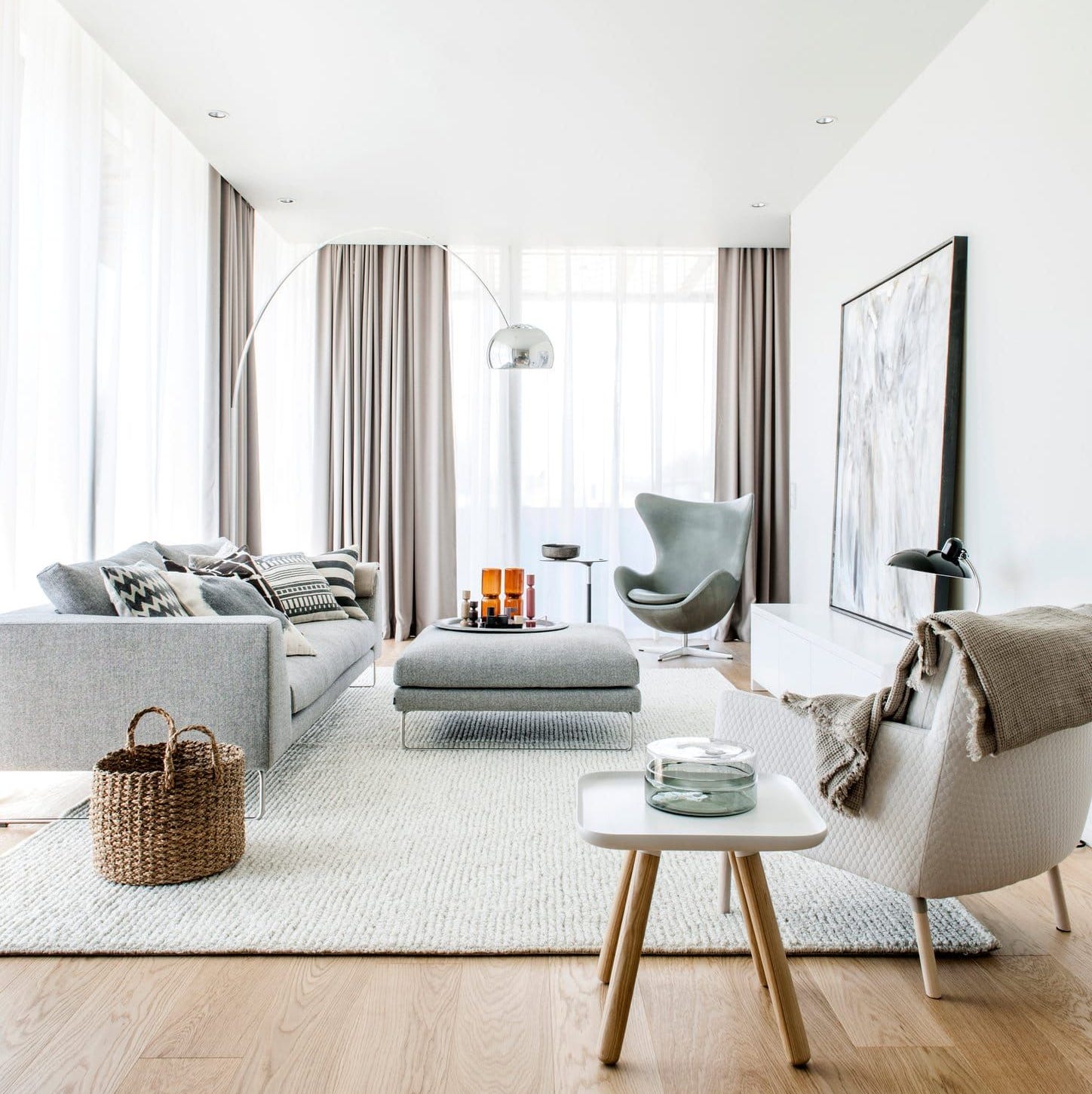 sala de estar estilo escandinavo