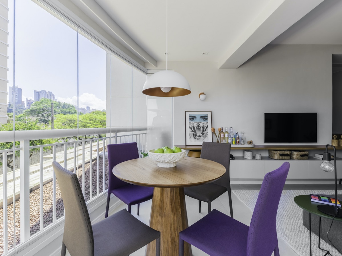 ideias para varanda integrada com sala de estar