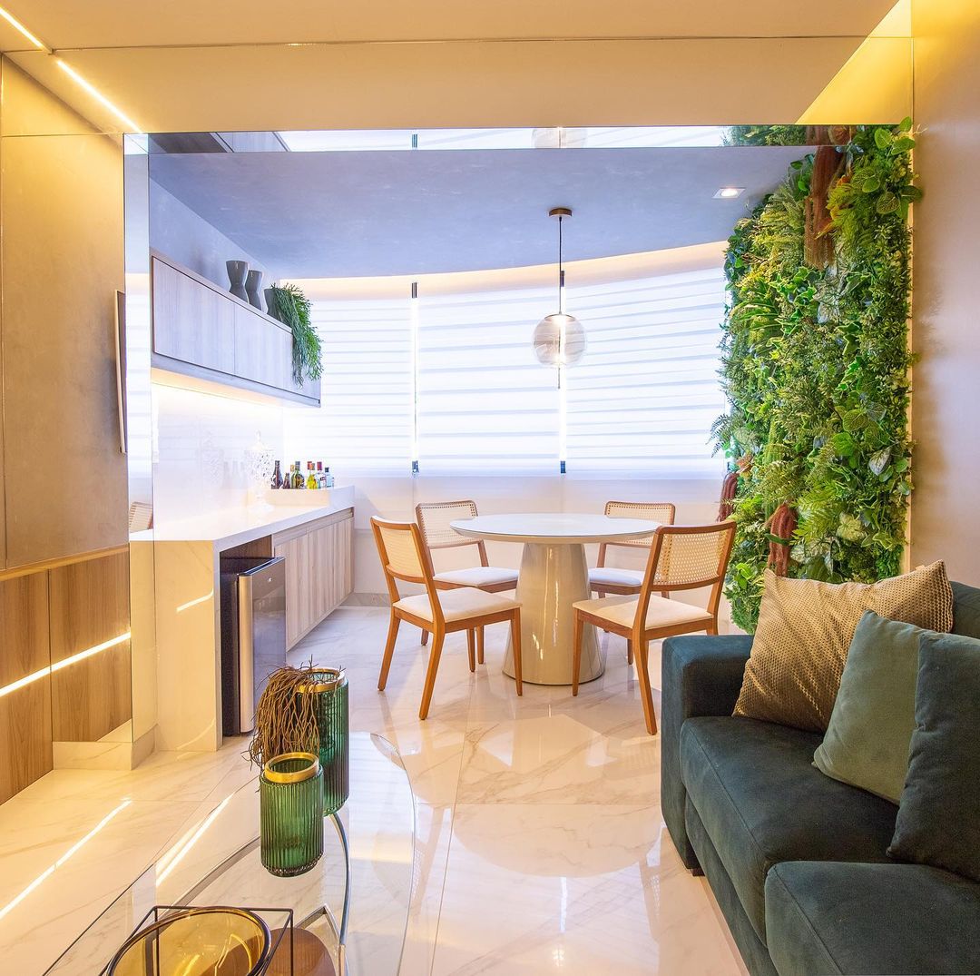 como integrar sala e varanda pequena