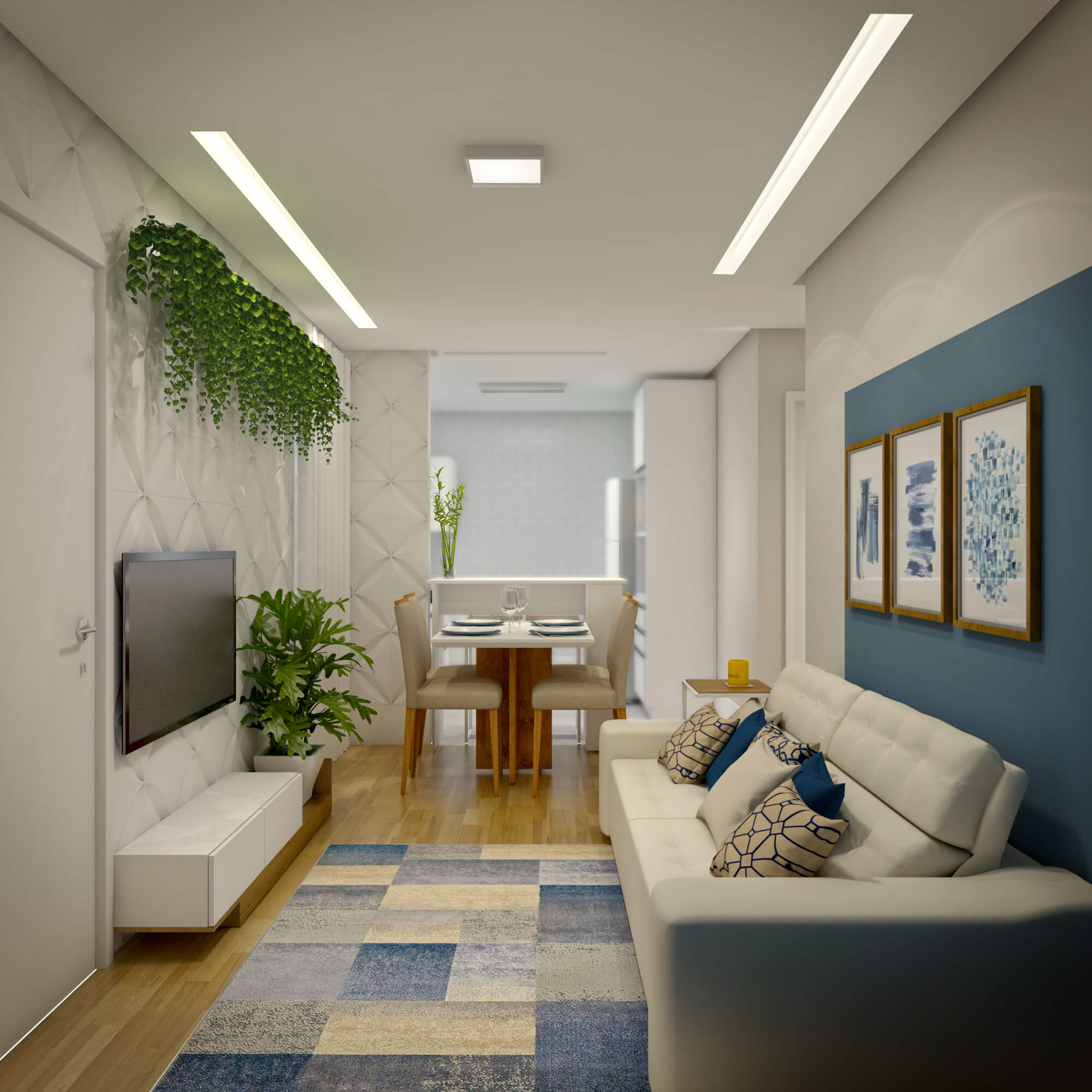 Como Usar Cores Claras para Ampliar sua Sala