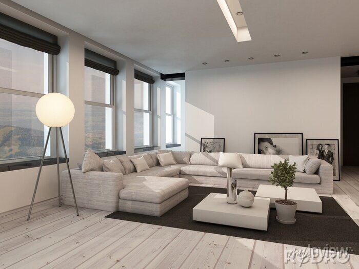 Como adicionar plantas e madeira à decoração preto e branco