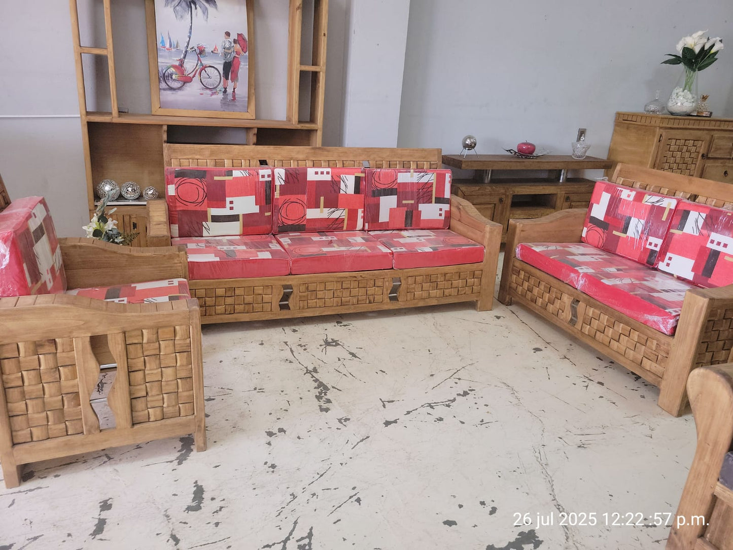 sala de estar rustica