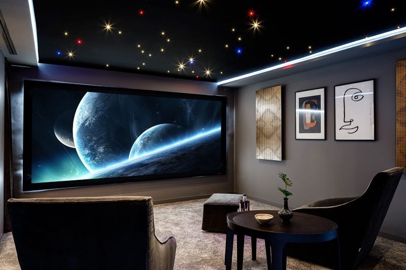 como montar sala de cinema em casa