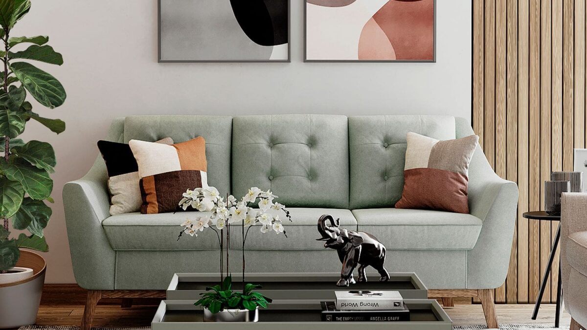 tendência decoração sala 2025 verde