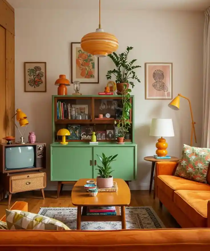 como decorar sala estilo vintage