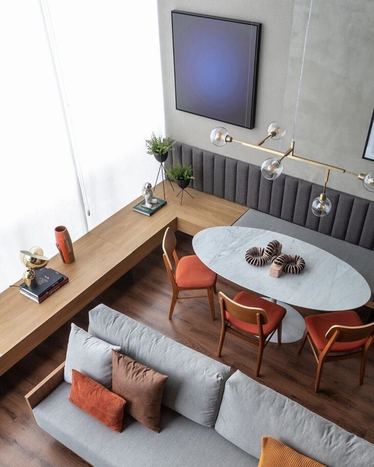 o que usar para ampliar sala de jantar pequena