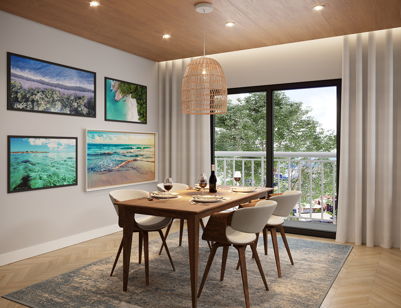 como decorar sala de jantar pequena com mesa redonda