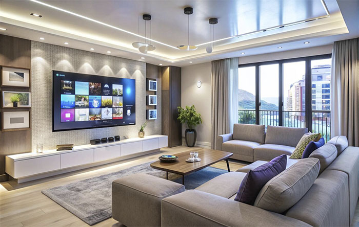 sala de tv aconchegante