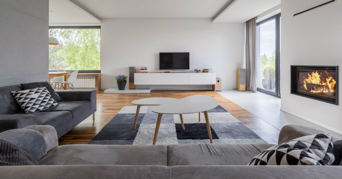 como deixar sala de TV aconchegante