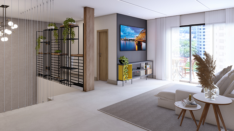 sala de tv aconchegante