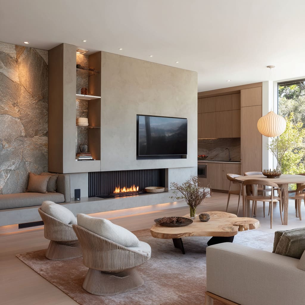 Guia completo de móveis curvos e volumosos para 2026