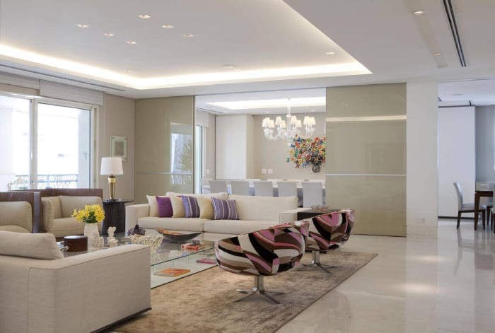 sancas de gesso na cozinha iluminação indireta