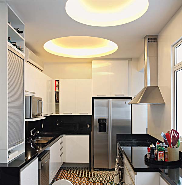 iluminação LED para cozinha com sanca