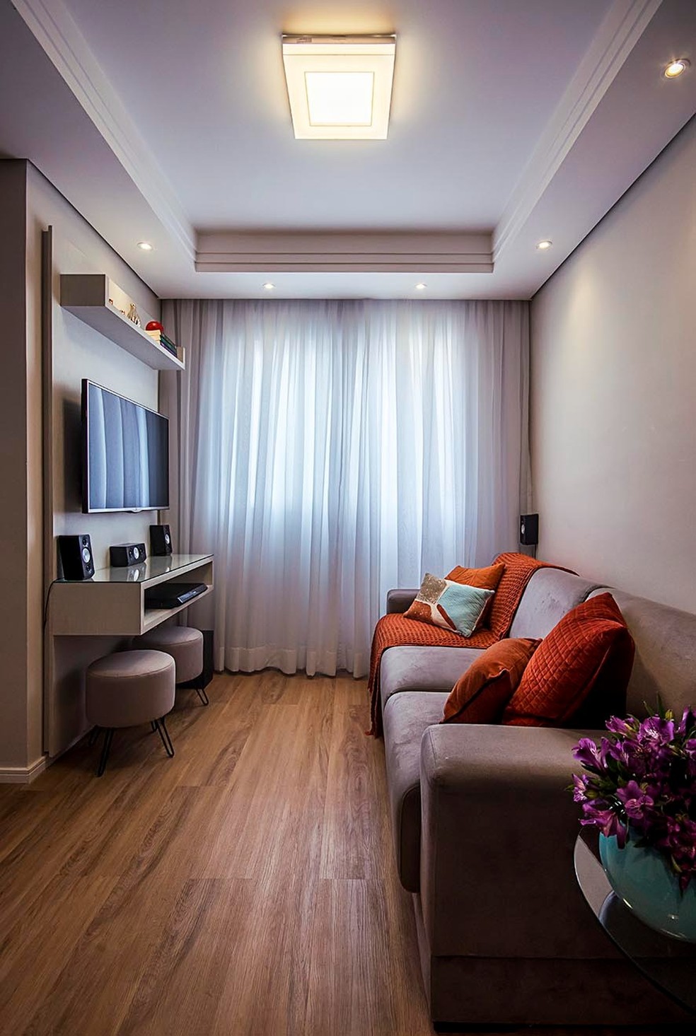 orçamento sanca de gesso sala