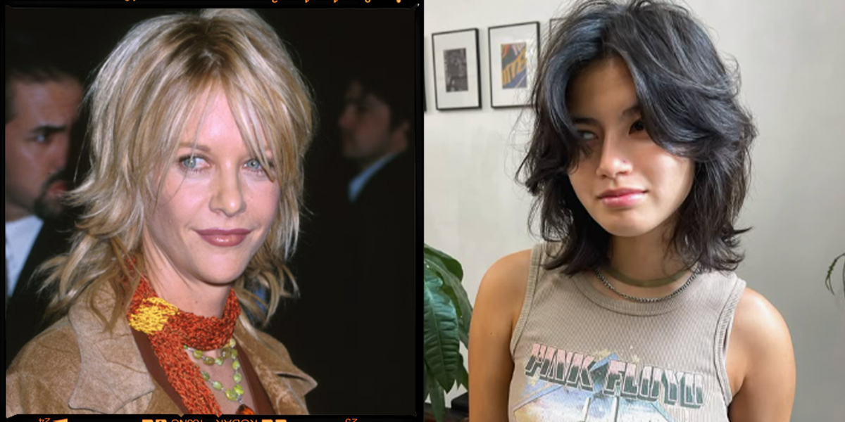 estilos de cabelo com camadas e franja