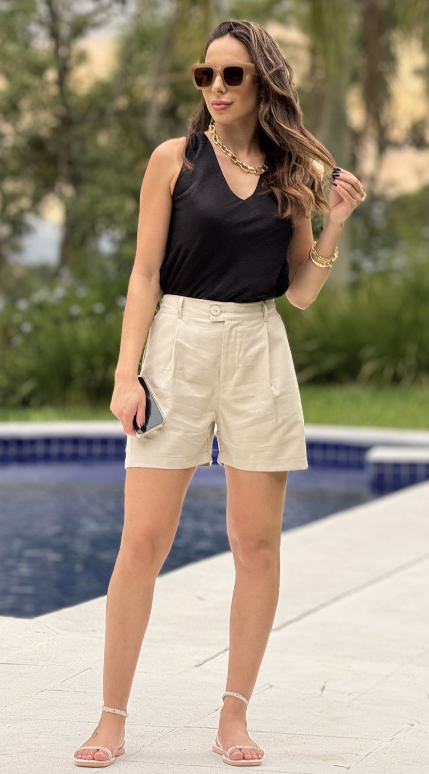 tendências de shorts de alfaiataria para o verão 2025