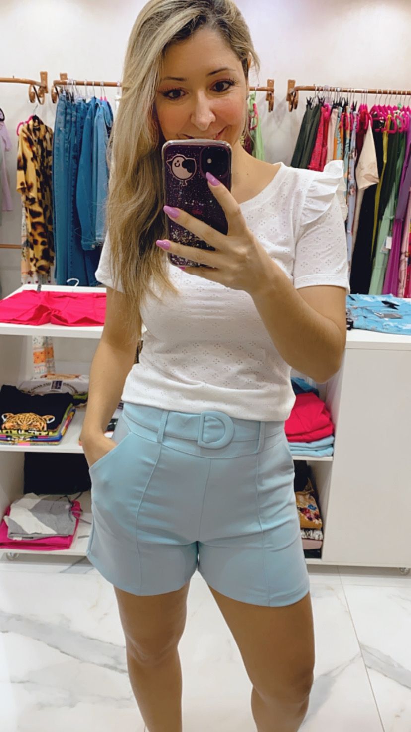 looks com shorts de alfaiataria