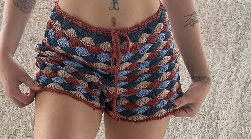 shorts de croche