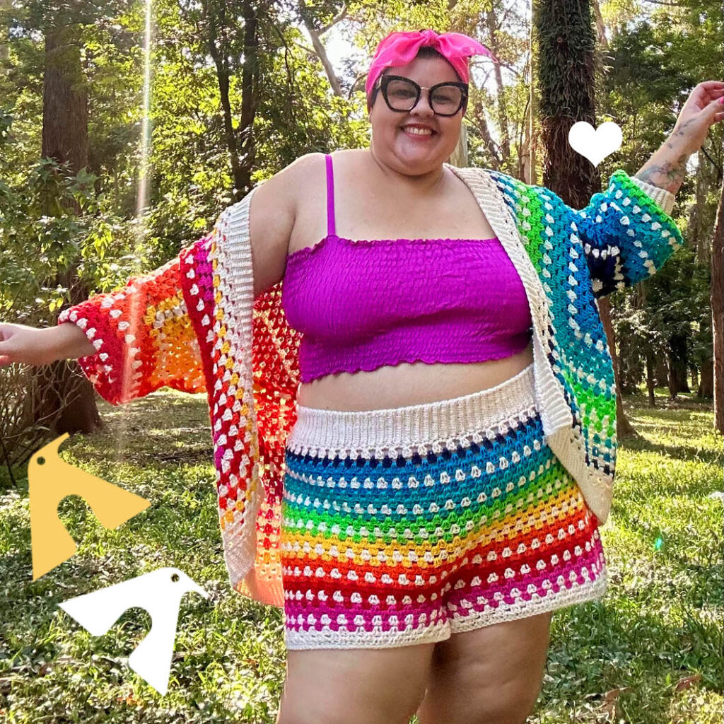Onde encontrar shorts de crochê exclusivos