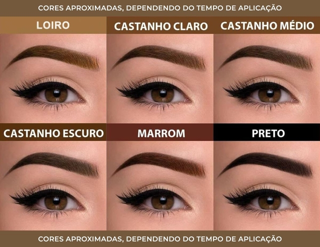 sobrancelha com henna