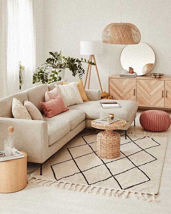 sofa bege combina com que cor