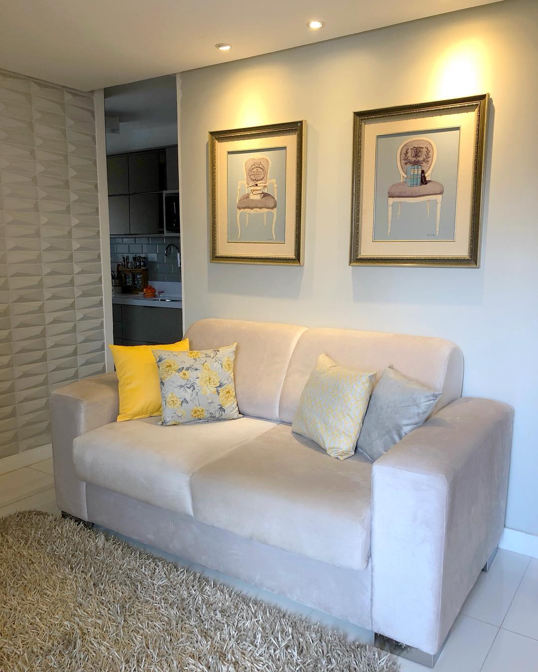 cores complementares para sofa bege