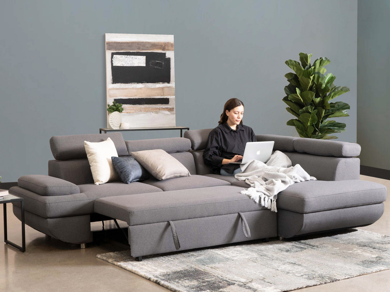 sofá cama reclinável com 3 posições