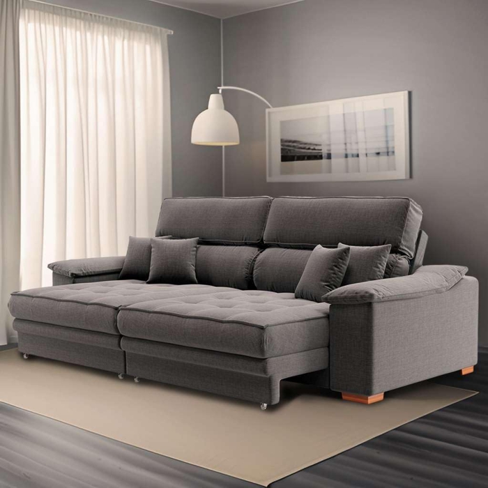 sofa cinza combina com que cor de parede