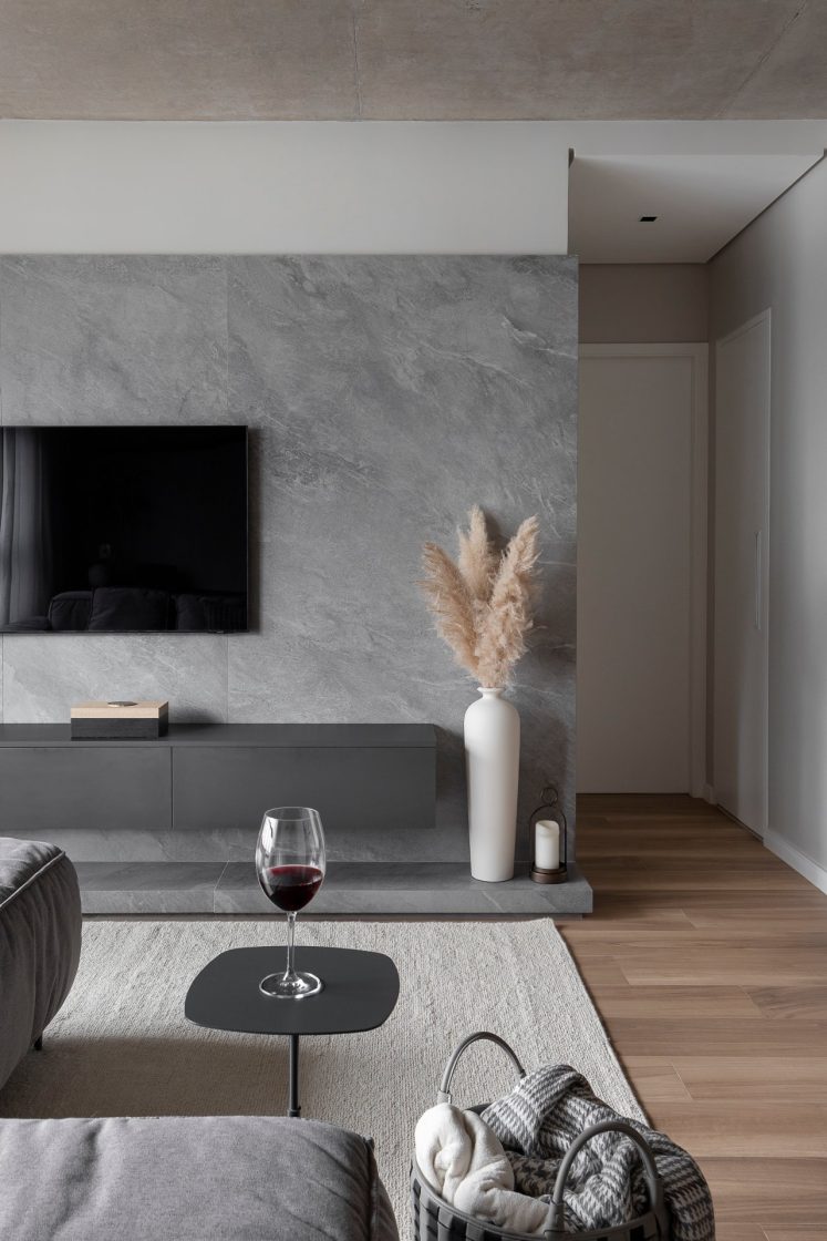 sofa cinza combina com que cor de parede