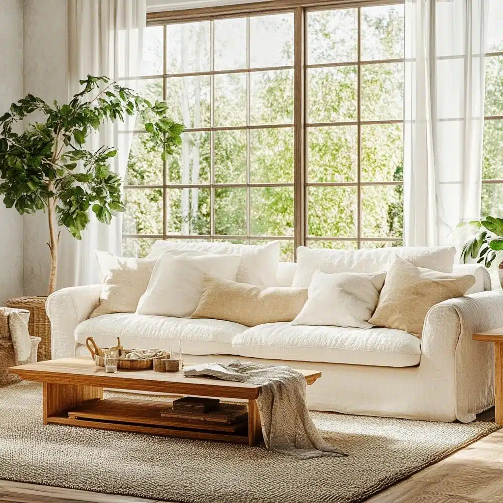 linho sintético vs linho puro sofá