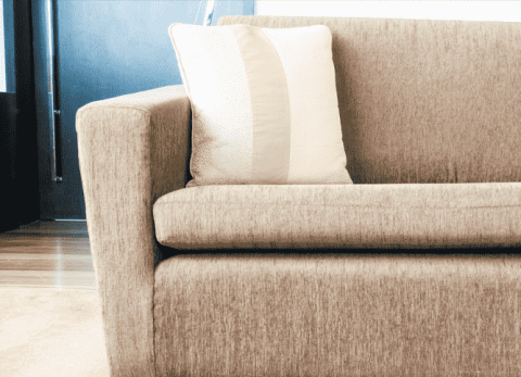 cuidados com sofá de linho