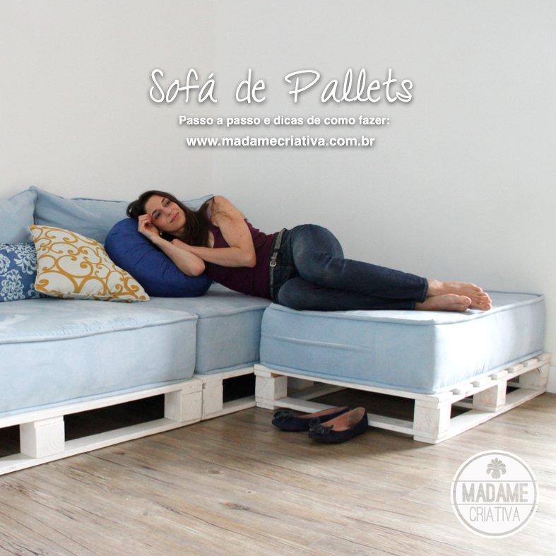 como fazer sofá de pallet passo a passo