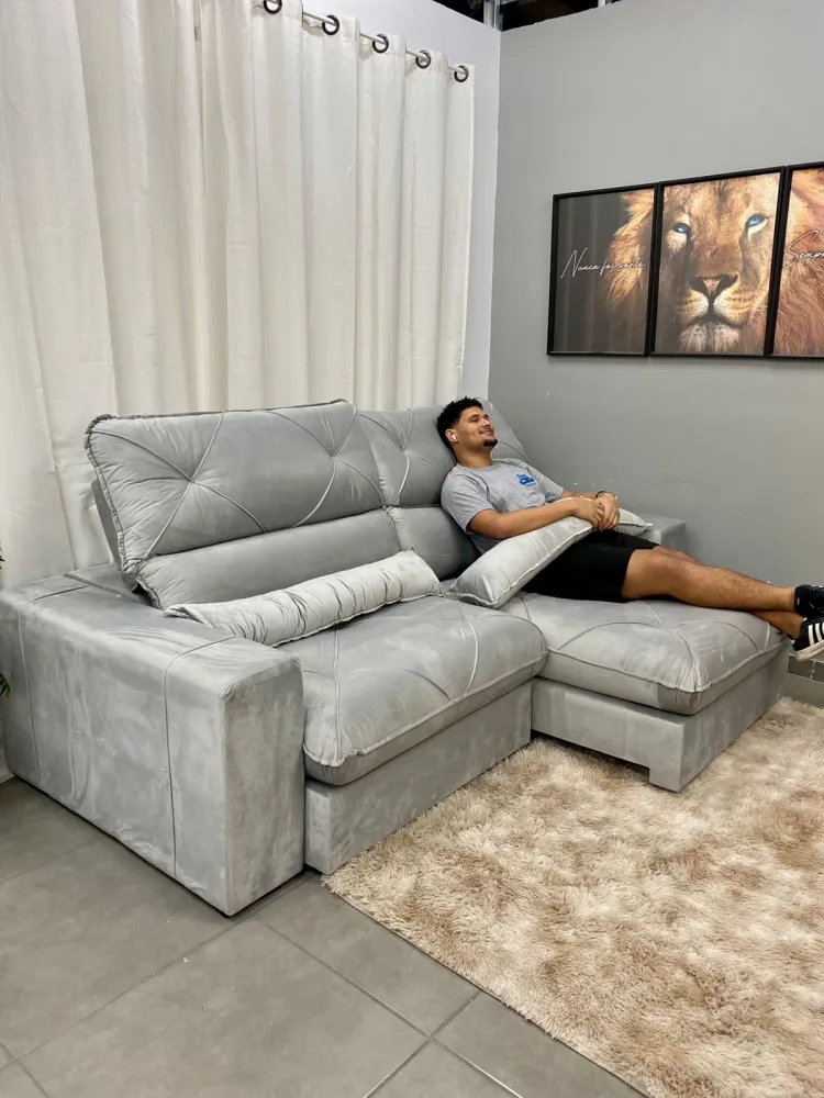 comprar sofá retrátil e reclinável barato