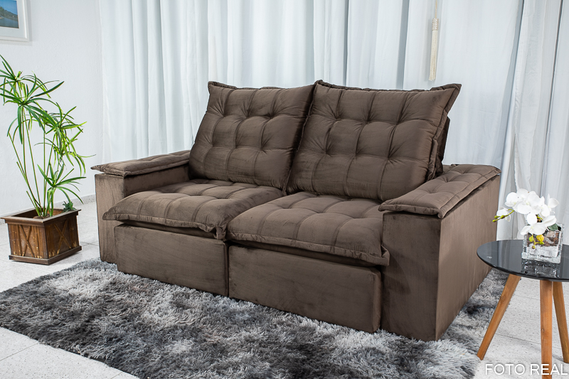 comprar sofá retrátil e reclinável barato