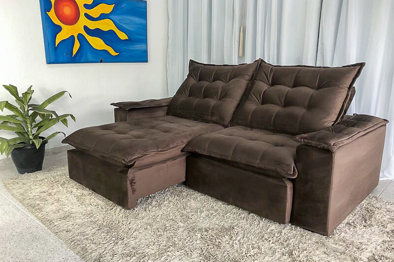 sofa retratil e reclinavel