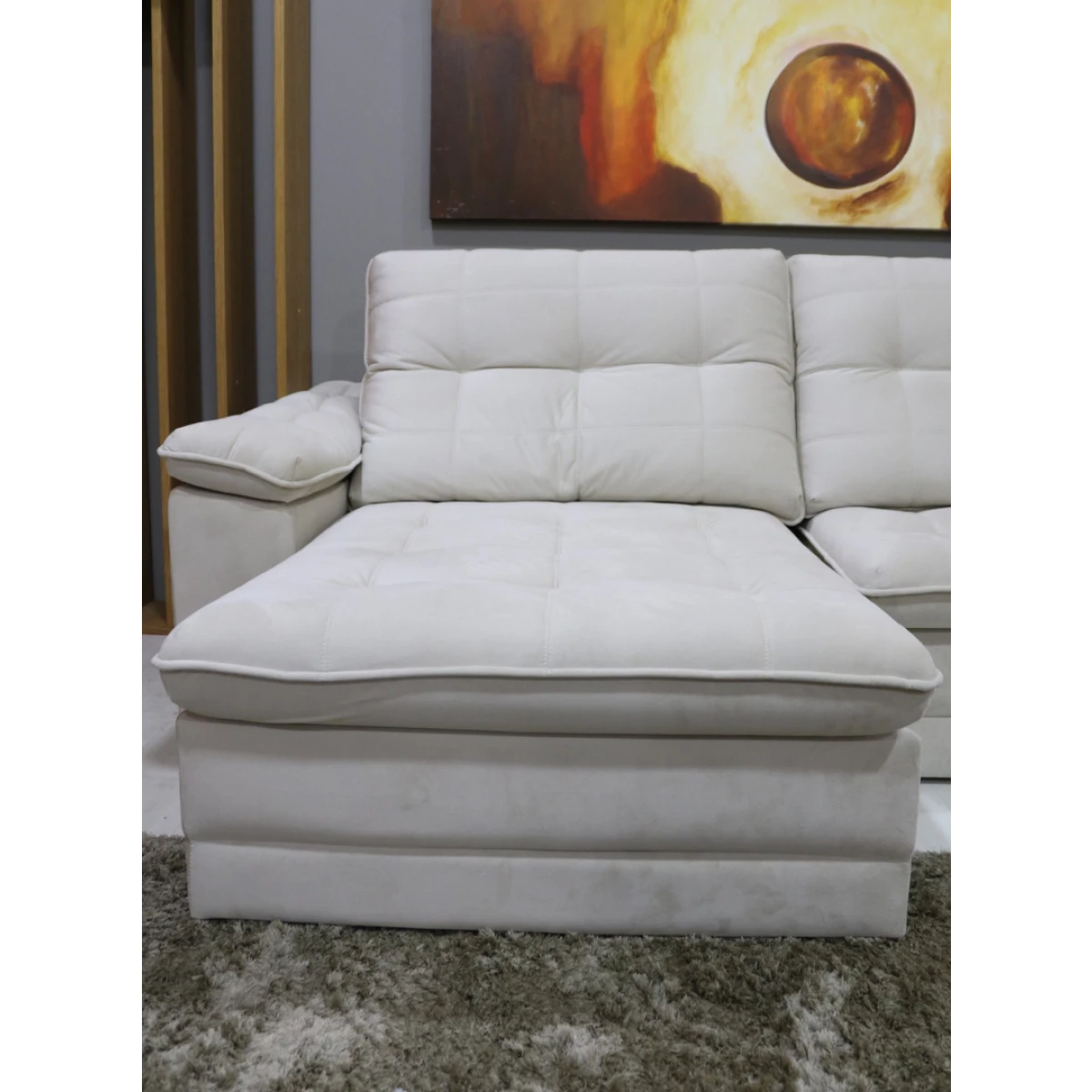 sofá cama retrátil e reclinável