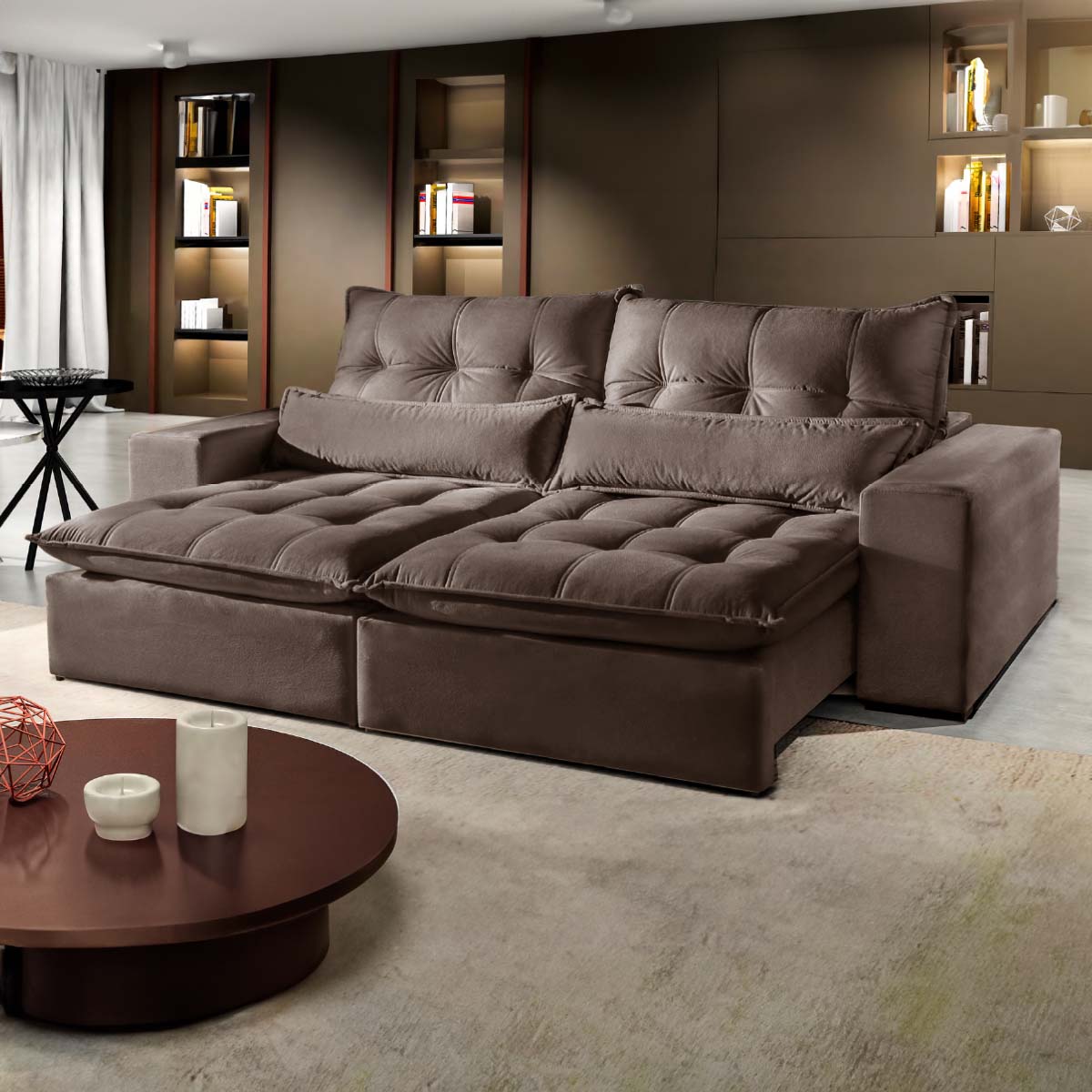 vantagens sofá retrátil vs reclinável