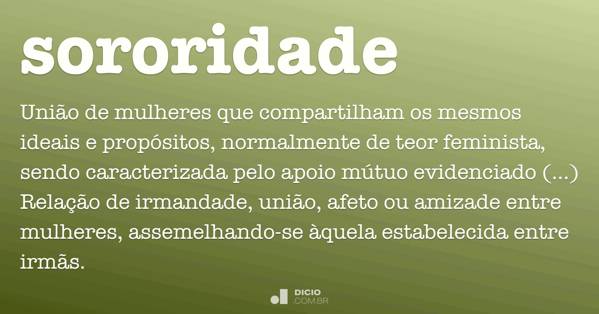 conceito de sororidade feminista