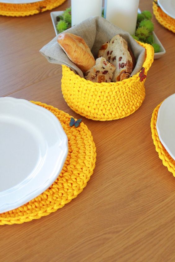 onde comprar sousplat de crochê artesanal