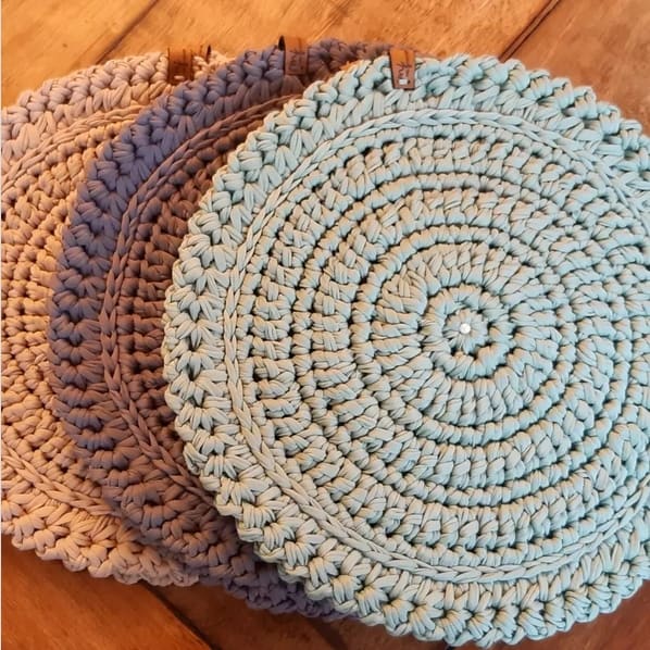 diy sousplat de crochê para iniciantes