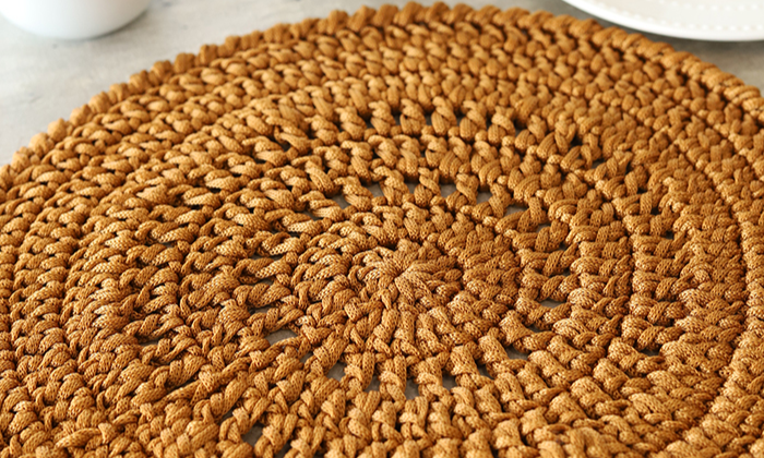 sousplat croche fio de malha