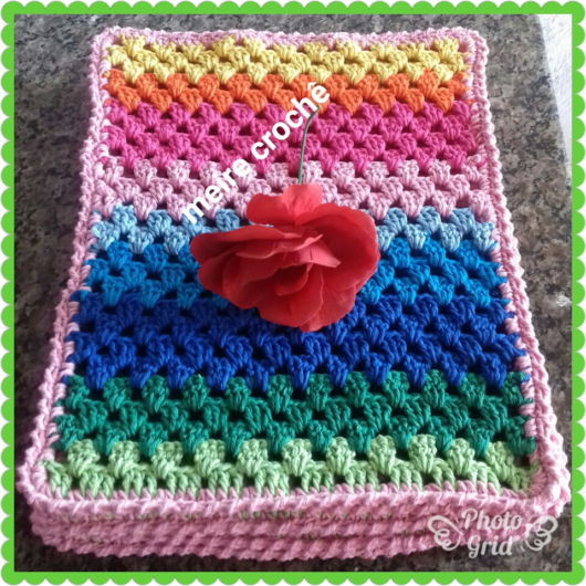 sousplat de croche retangular