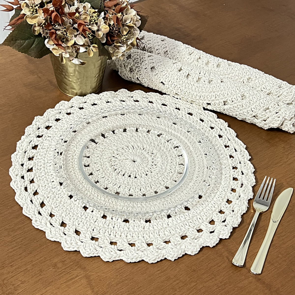 Passo a Passo: Sousplat de Crochê para Iniciantes com Barbante Nº 6