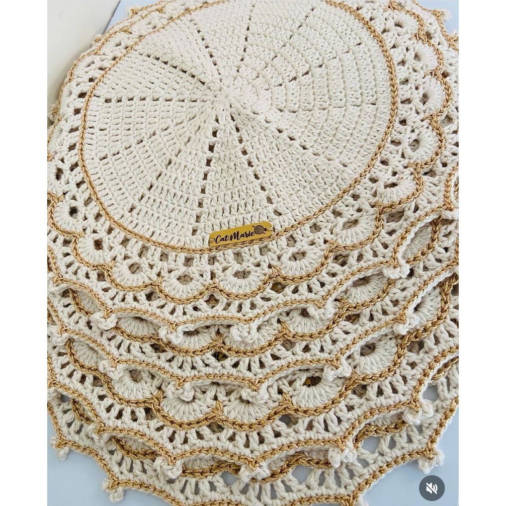 Sousplat de Crochê Retangular: Uma Alternativa Moderna para o Jogo Americano